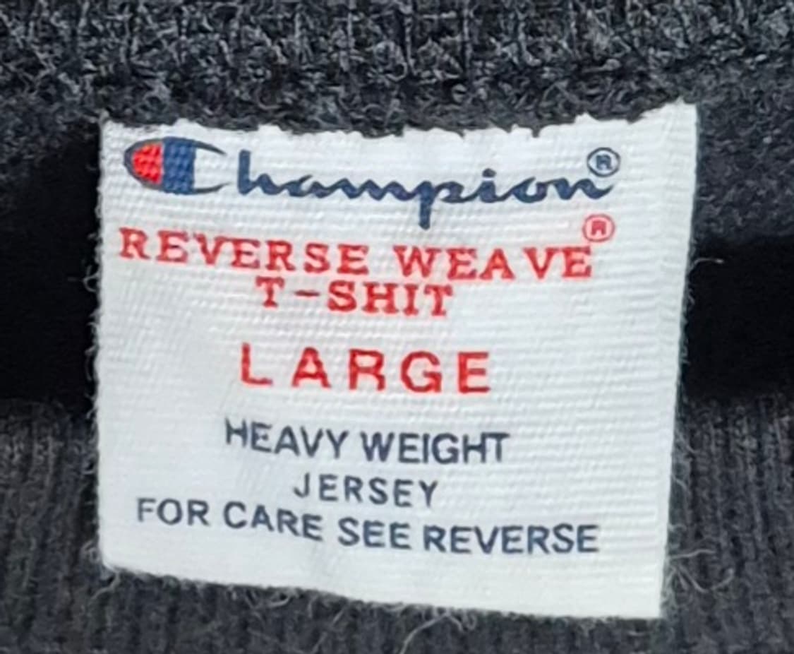 L (100) 챔피온 리버스위브 블랙 기모 스웻셔츠 맨투맨  상품이미지3
