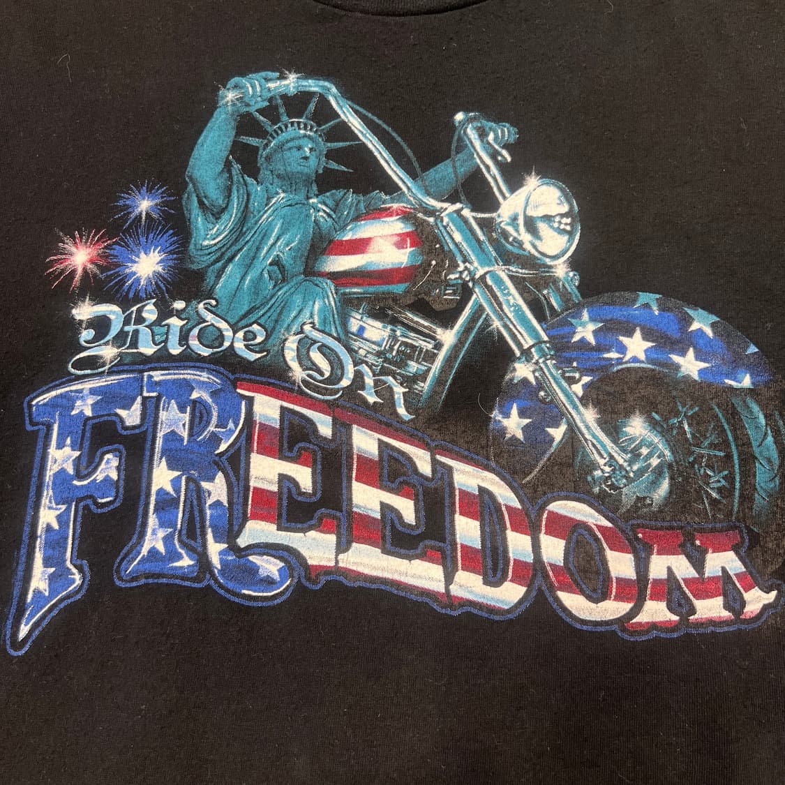 Ride on Freedom 바이커 티셔츠 상품이미지2