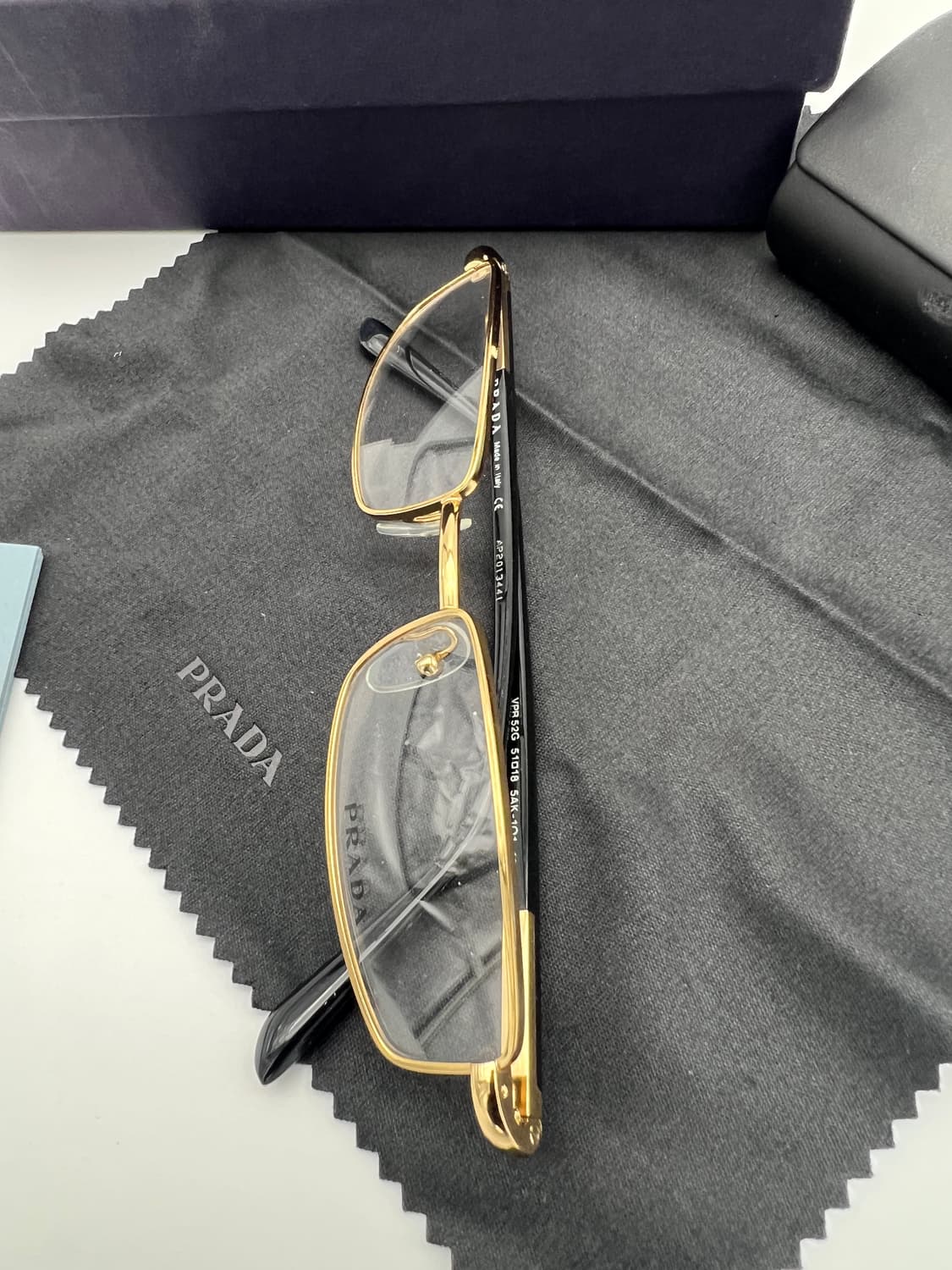 프라다 PRADA 직사각 풀테 안경 VPR52G 5AK-101 상품이미지4