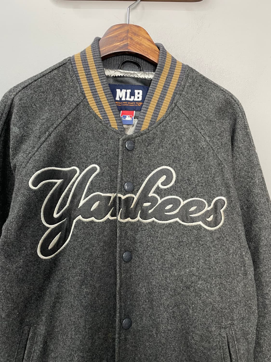 MLB 뉴욕 양키스 그레이 바시티 자켓 H1664 상품이미지3