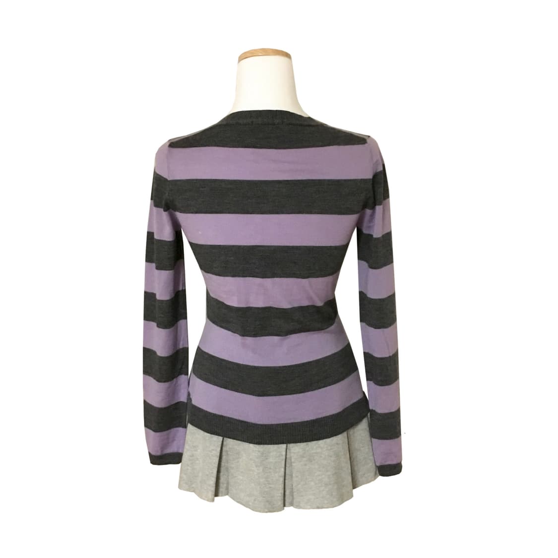 퍼플그레이 스트라이프 가디건 상품이미지2