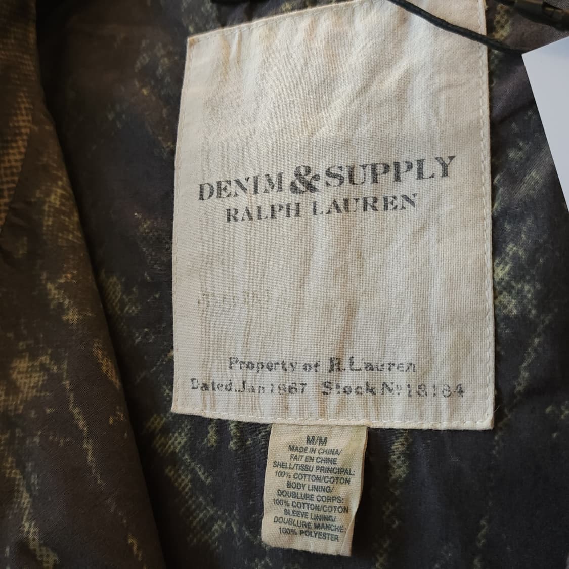 폴로 데님앤 서플라이 헌팅자켓 마운틴 파카 아트 프린팅 M 상품이미지7