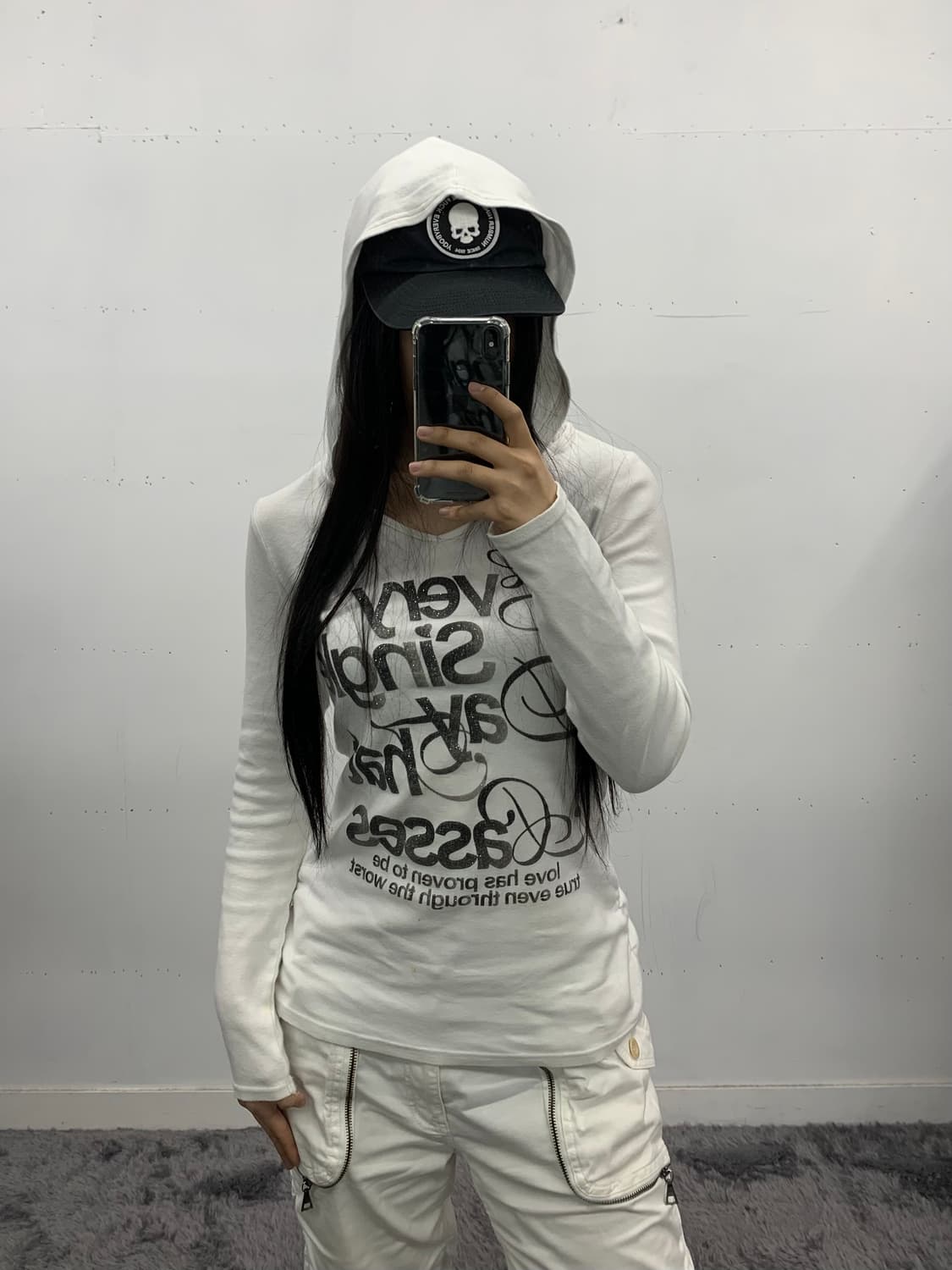 재패니즈 글리터 후드 롱슬리브  상품이미지1