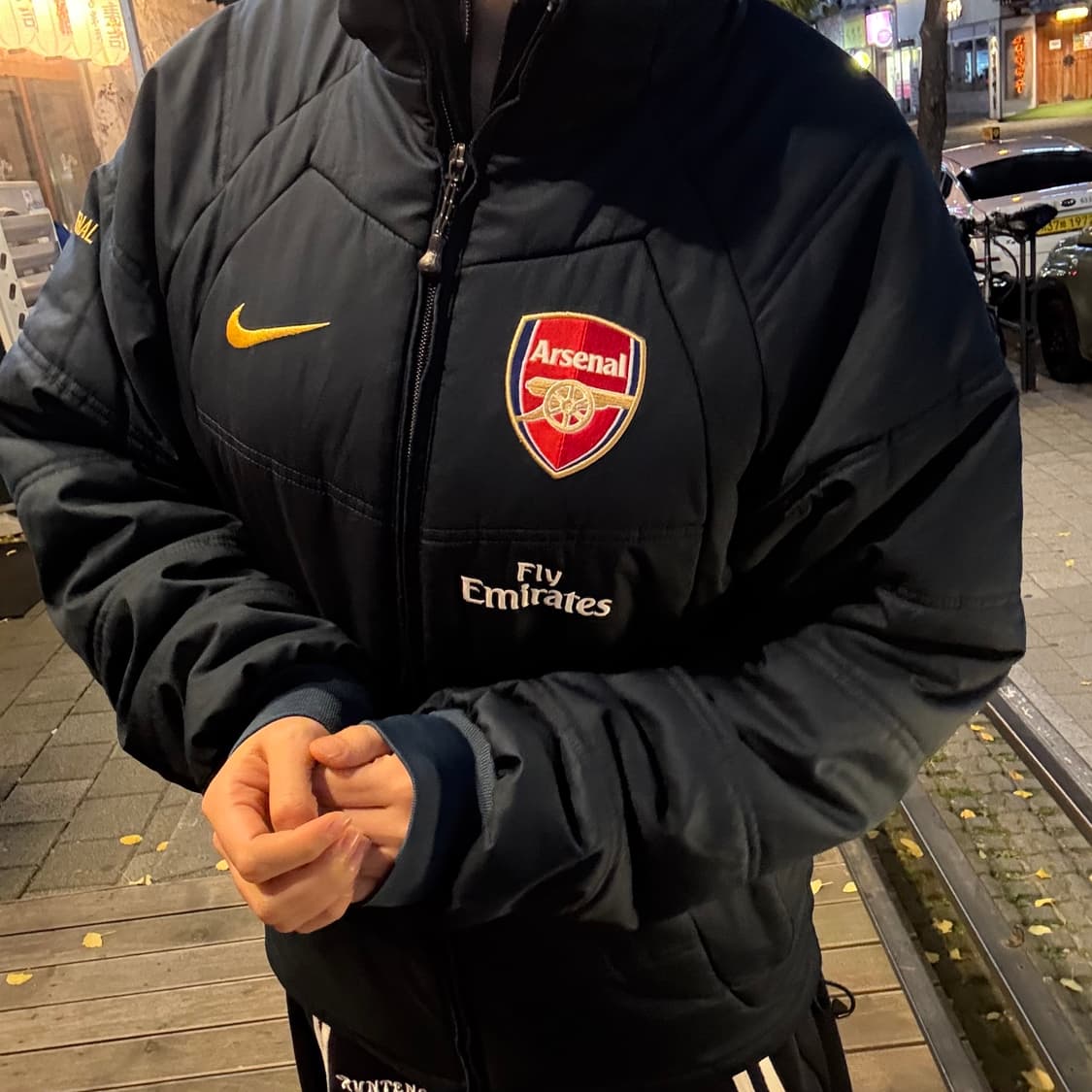 나이키 아스날 경량패딩 네이비 상품이미지1