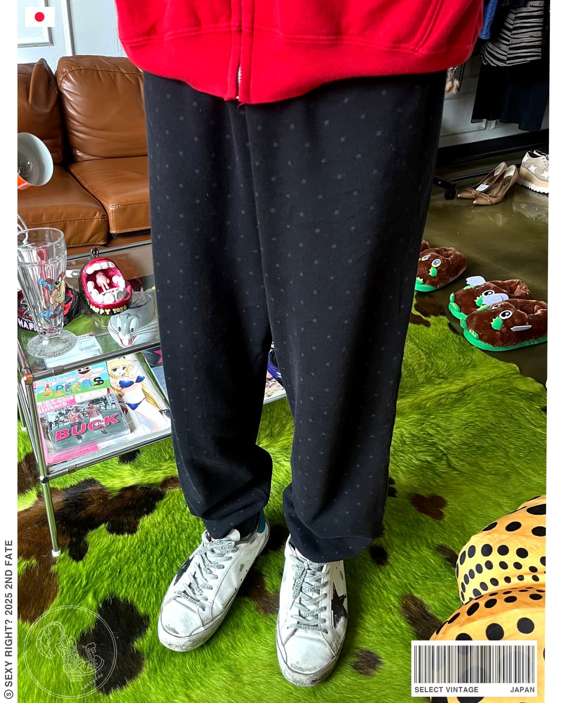 JPN Vintage Star Pattern Sweat Pants 상품이미지1
