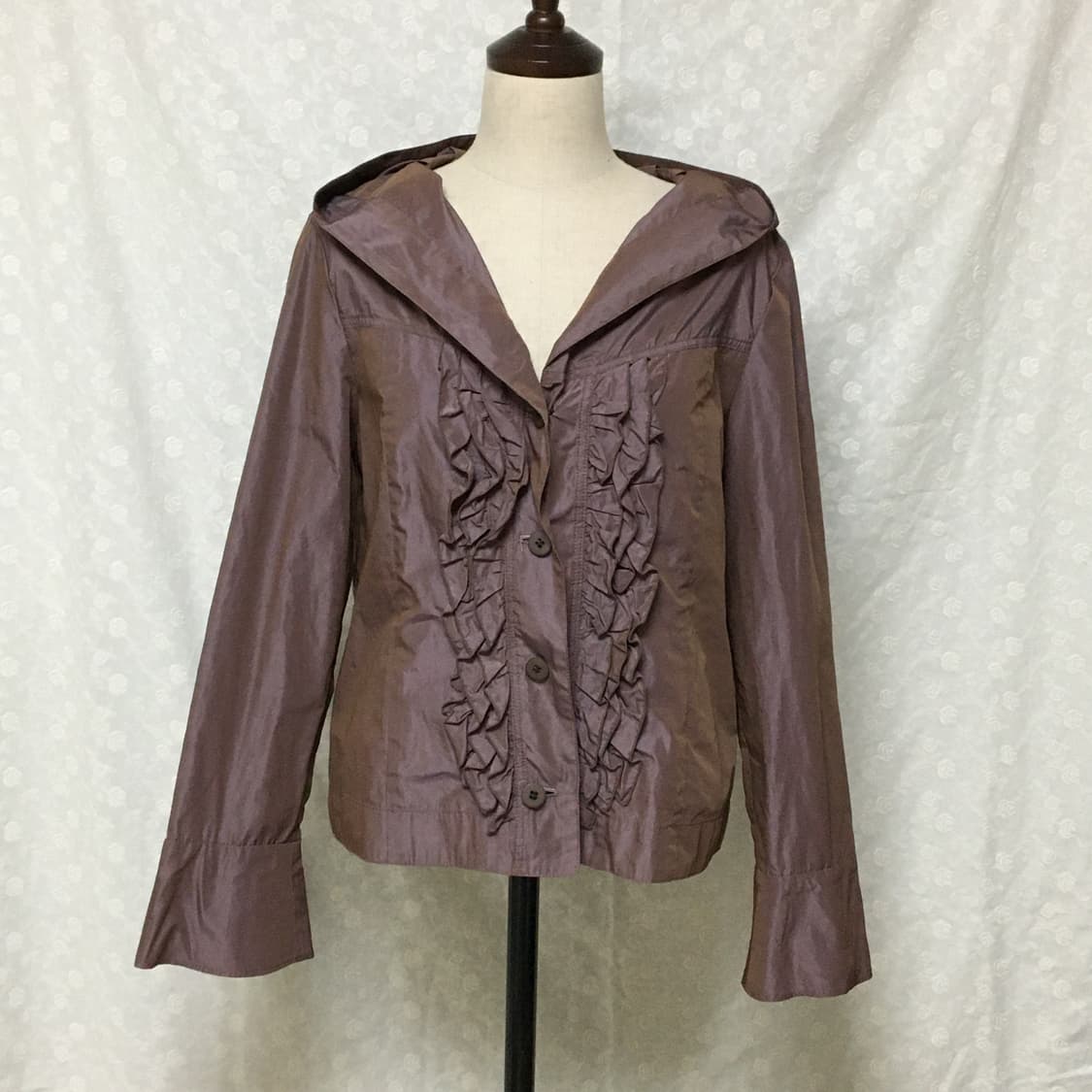 핑크브라운 러플 자켓  상품이미지1