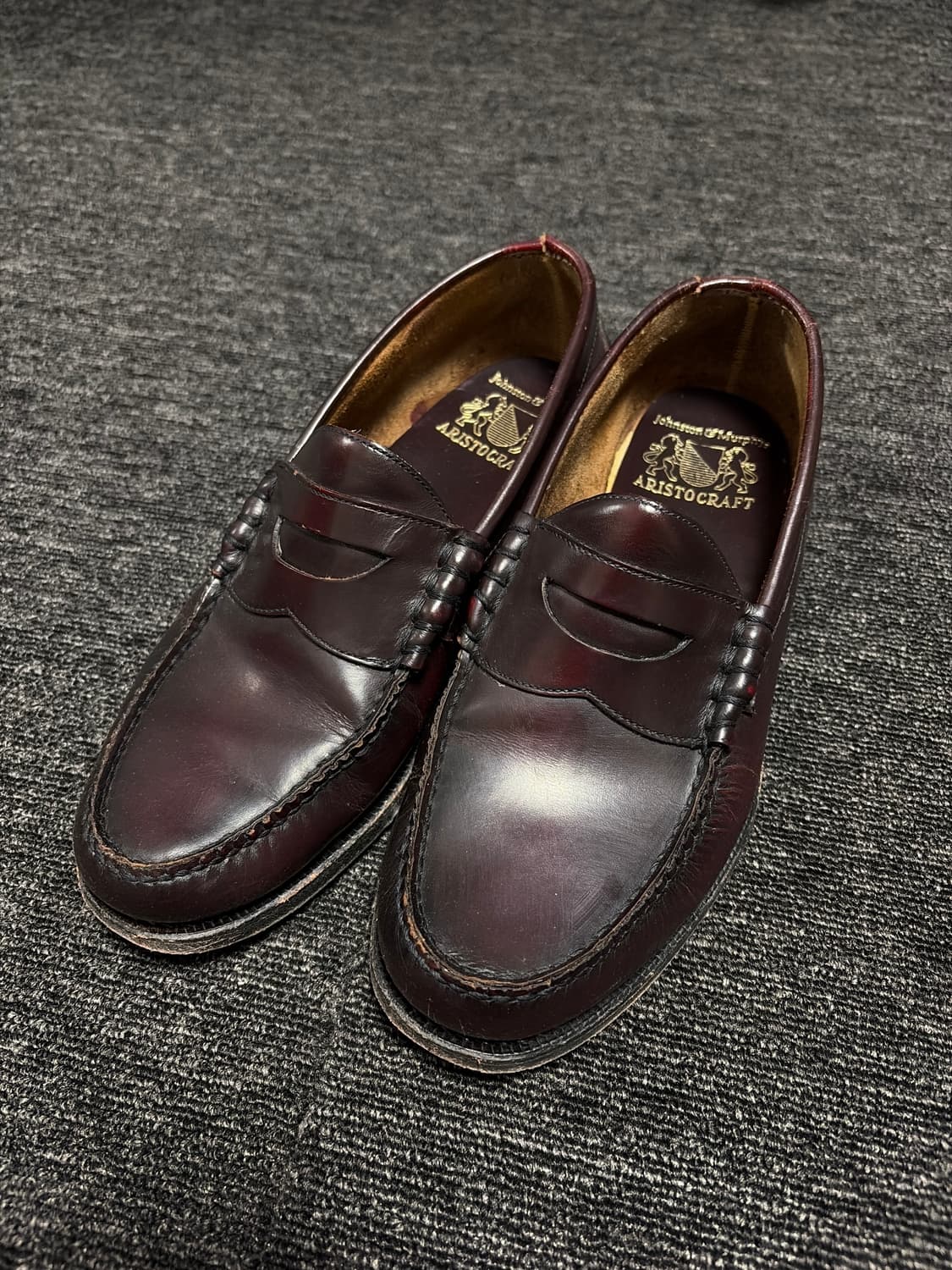 Johnston& Murphy 다크 버건디 페니로퍼 상품이미지1