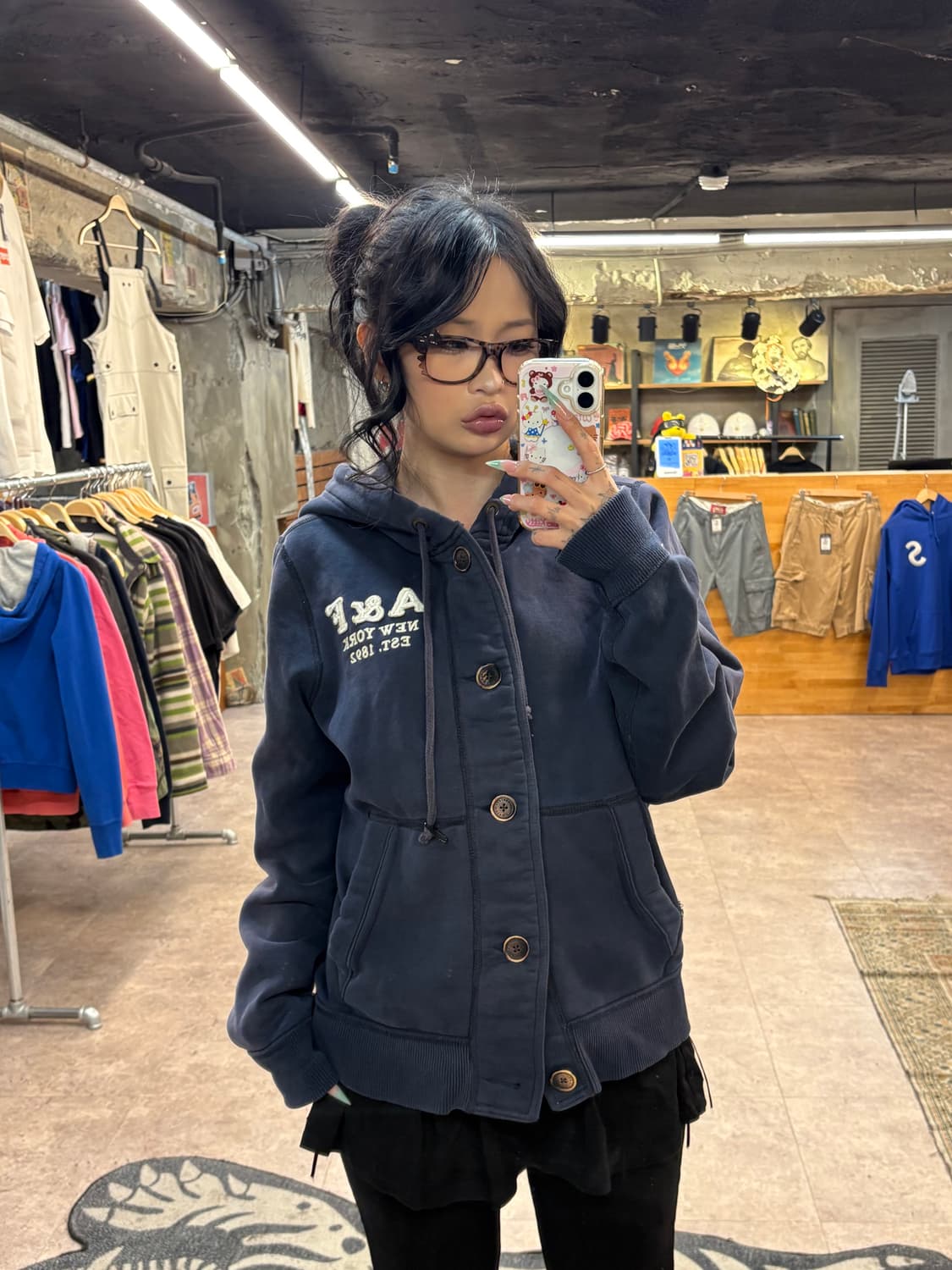 아베크롬비 네이비 후드 자켓 #4223 상품이미지3