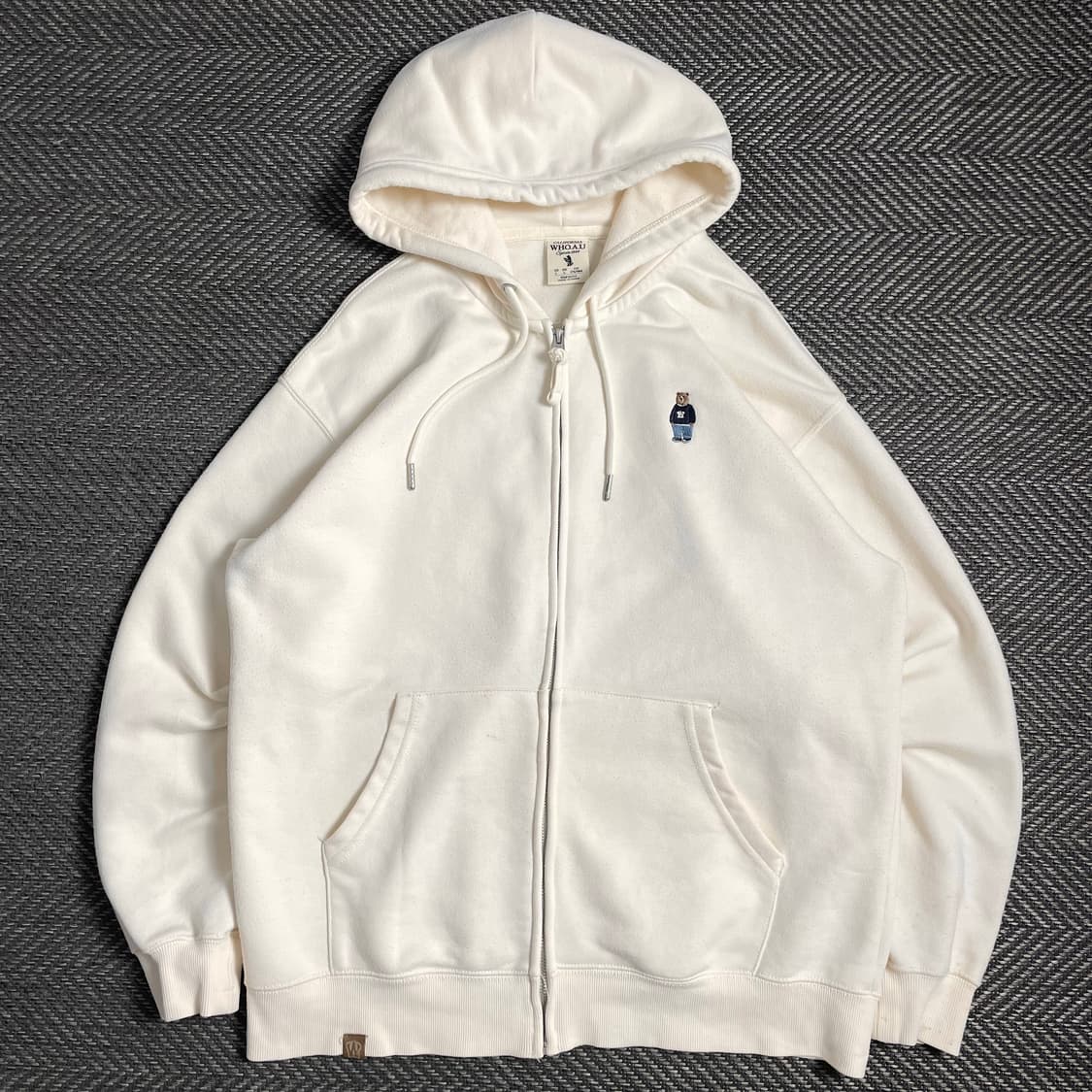 후아유 자수 아이보리 박시핏 후드집업y 4905 상품이미지2