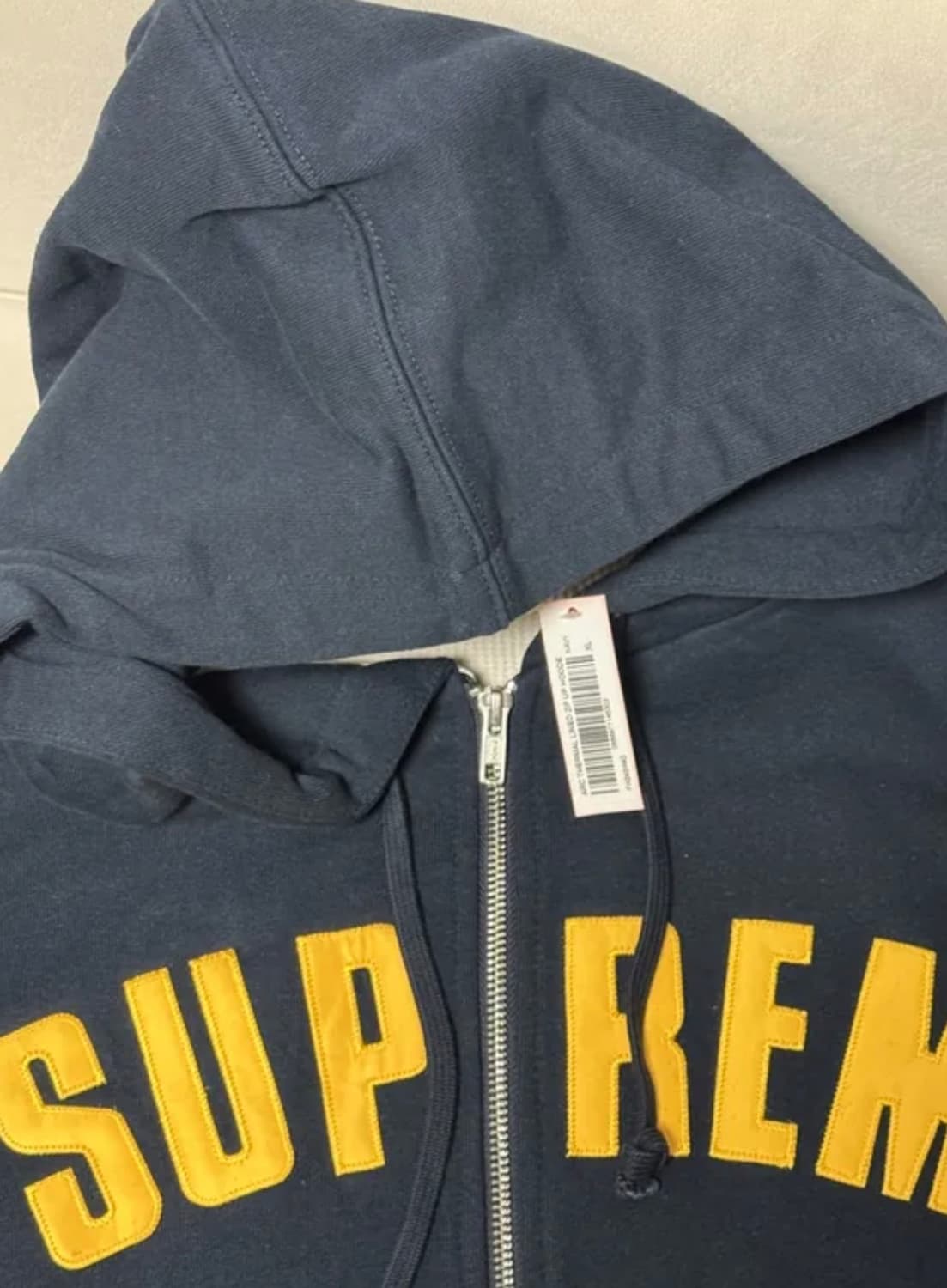 슈프림 아크 써멀 라인드 집업 후드 스웨트셔츠 네이비 - 24FW새상품 상품이미지2