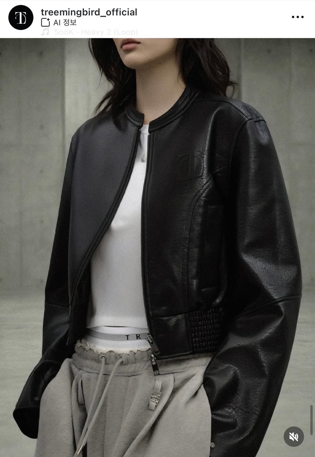 트리밍버드 가죽자켓 상품이미지2
