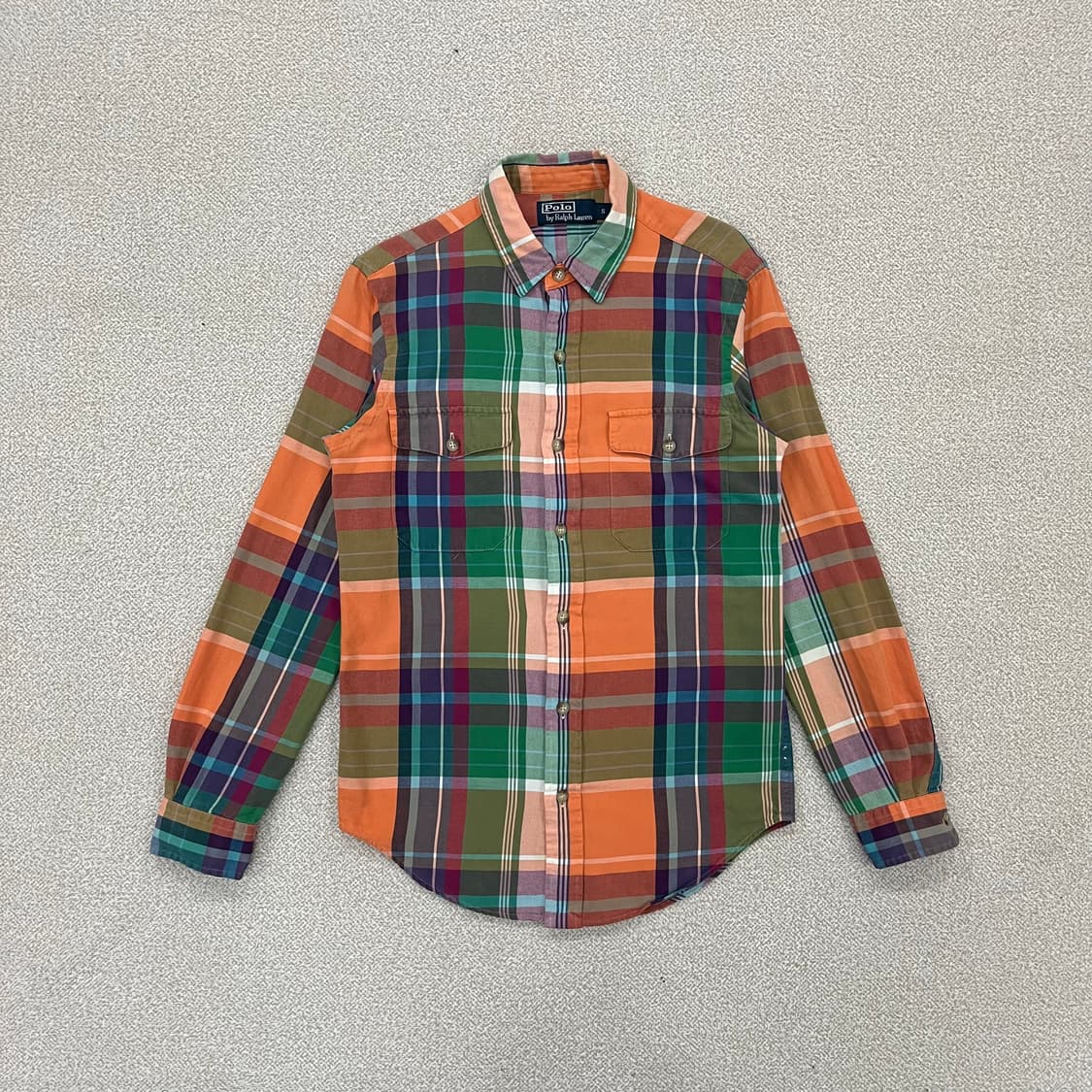 [S] 폴로 랄프로렌 빈티지 마드라스 체크 웨스턴 셔츠 4002 상품이미지2