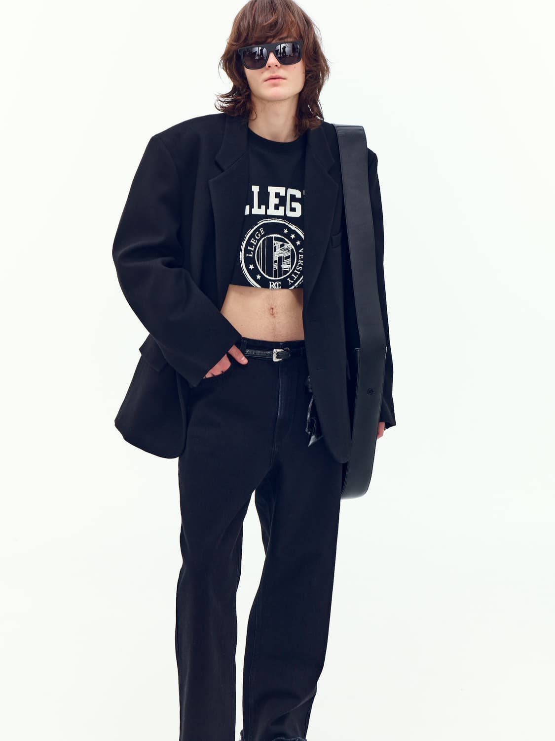 렉토 MENS CROPPED LLEGE SWEATSHIRT  상품이미지3