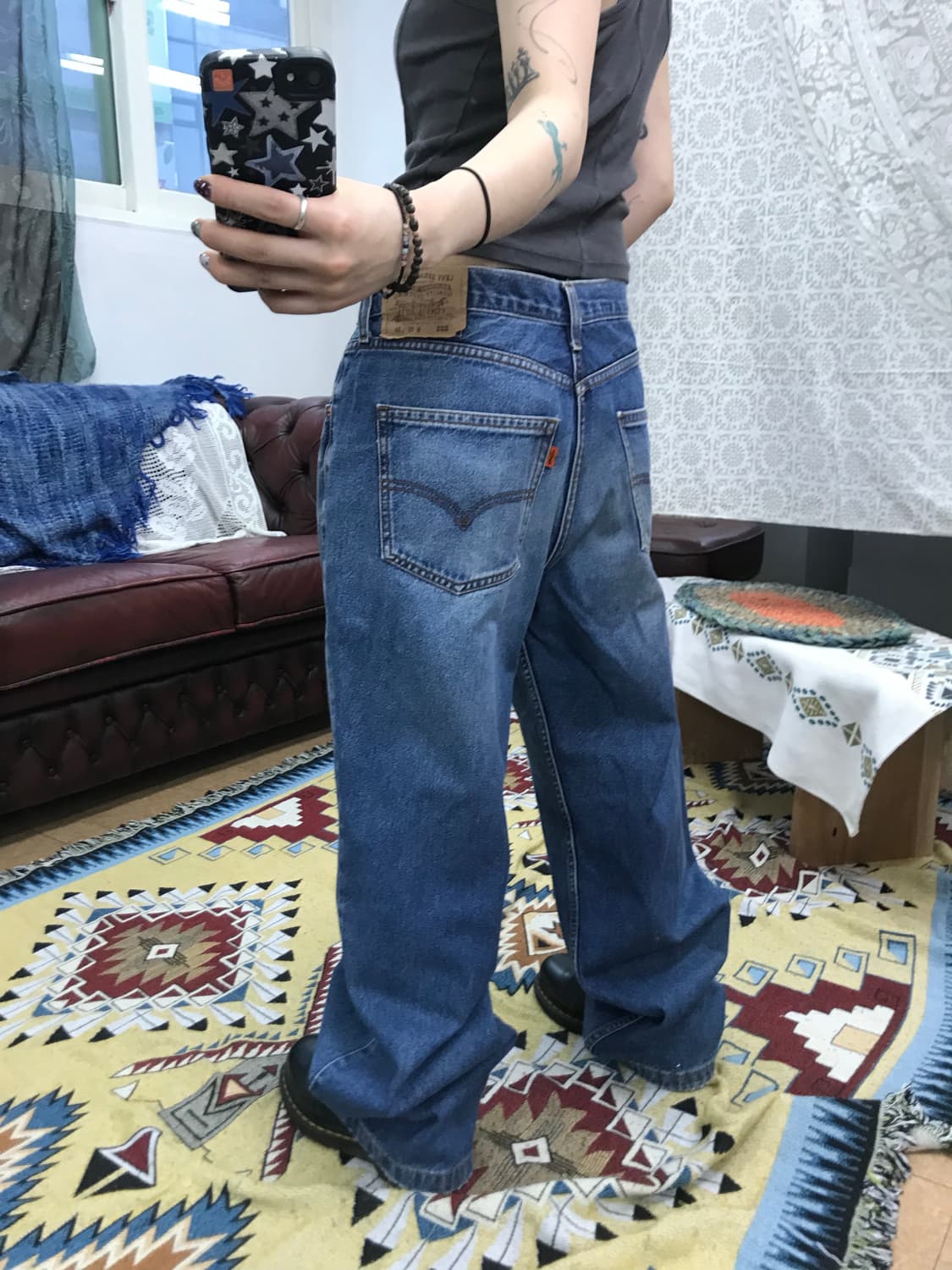 리바이스 221 오렌지탭 워싱 데님팬츠 (Z1031) 상품이미지2