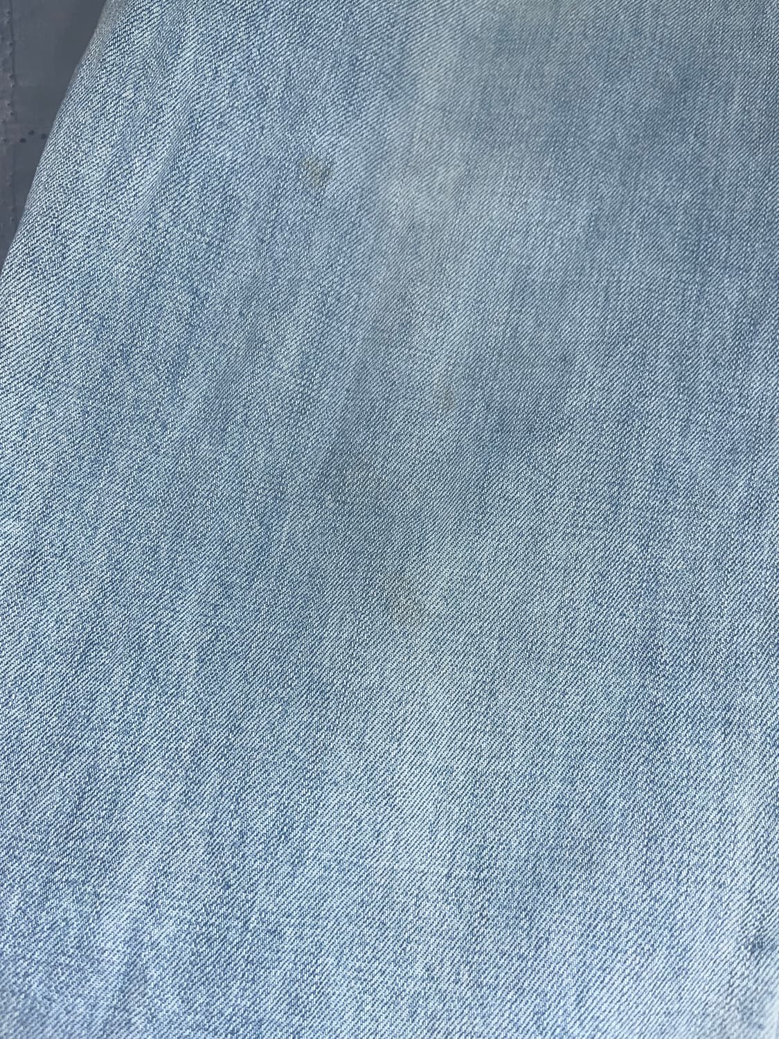 파르티멘토 - 블리치 워싱 와이드 스트레이트 데님 팬츠 라이트 블루  상품이미지2