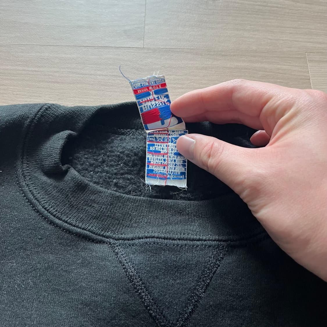 [XL] 90s 빈티지 러셀 스웻셔츠 맨투맨 블랙 상품이미지3