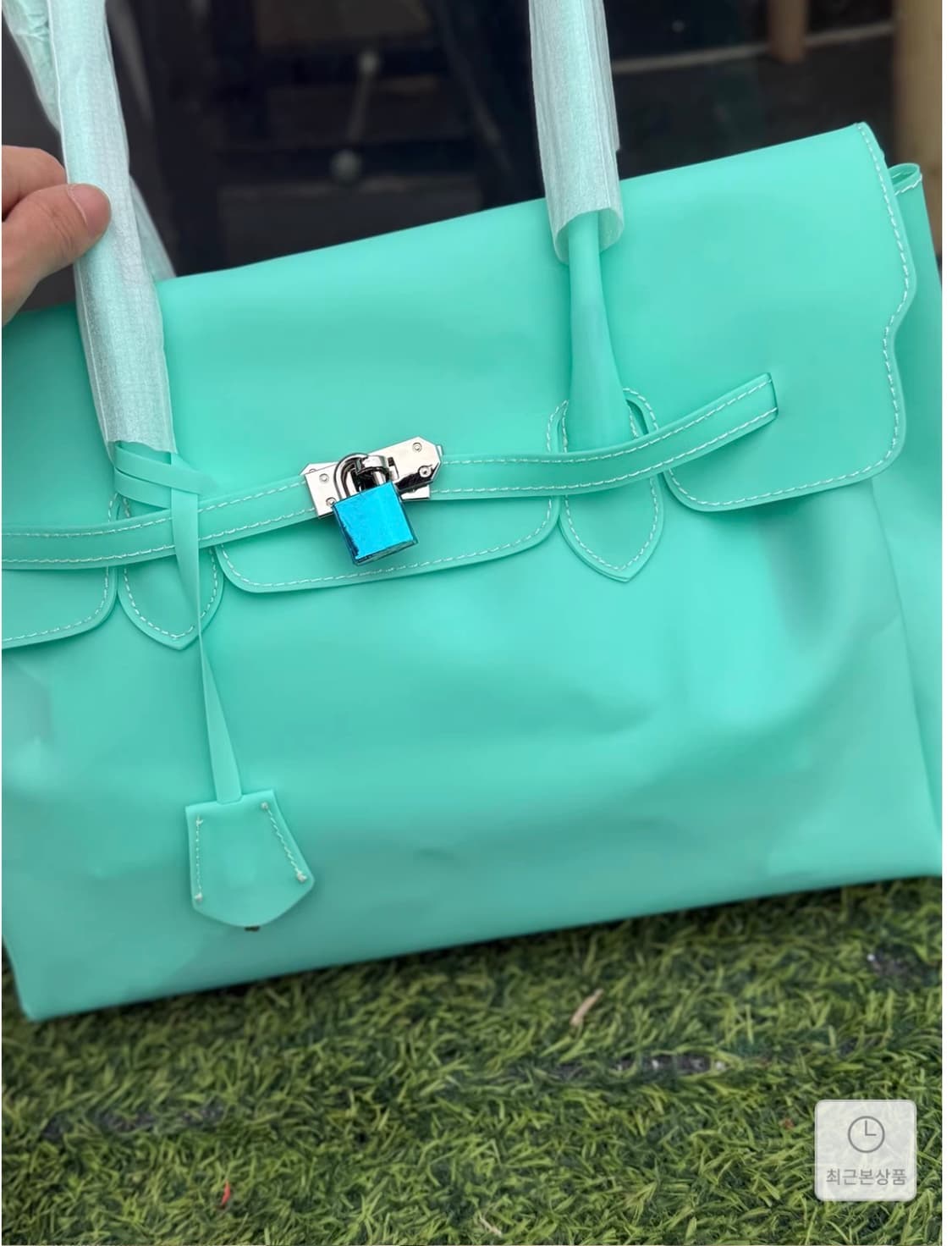 젤리버킨백/jelly firkin bag (Aqua mint) 상품이미지1