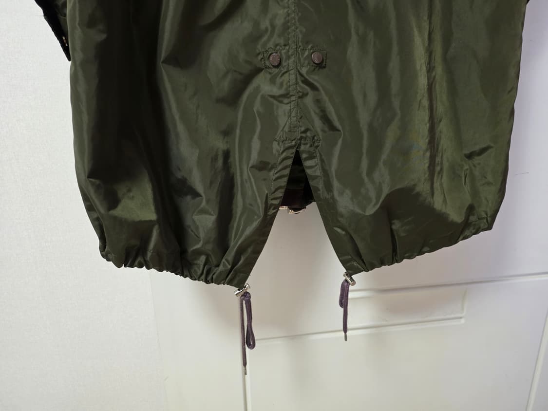 몽클레르 카키색 바막 웨트 후드 롱자켓 여성 2
 상품이미지5