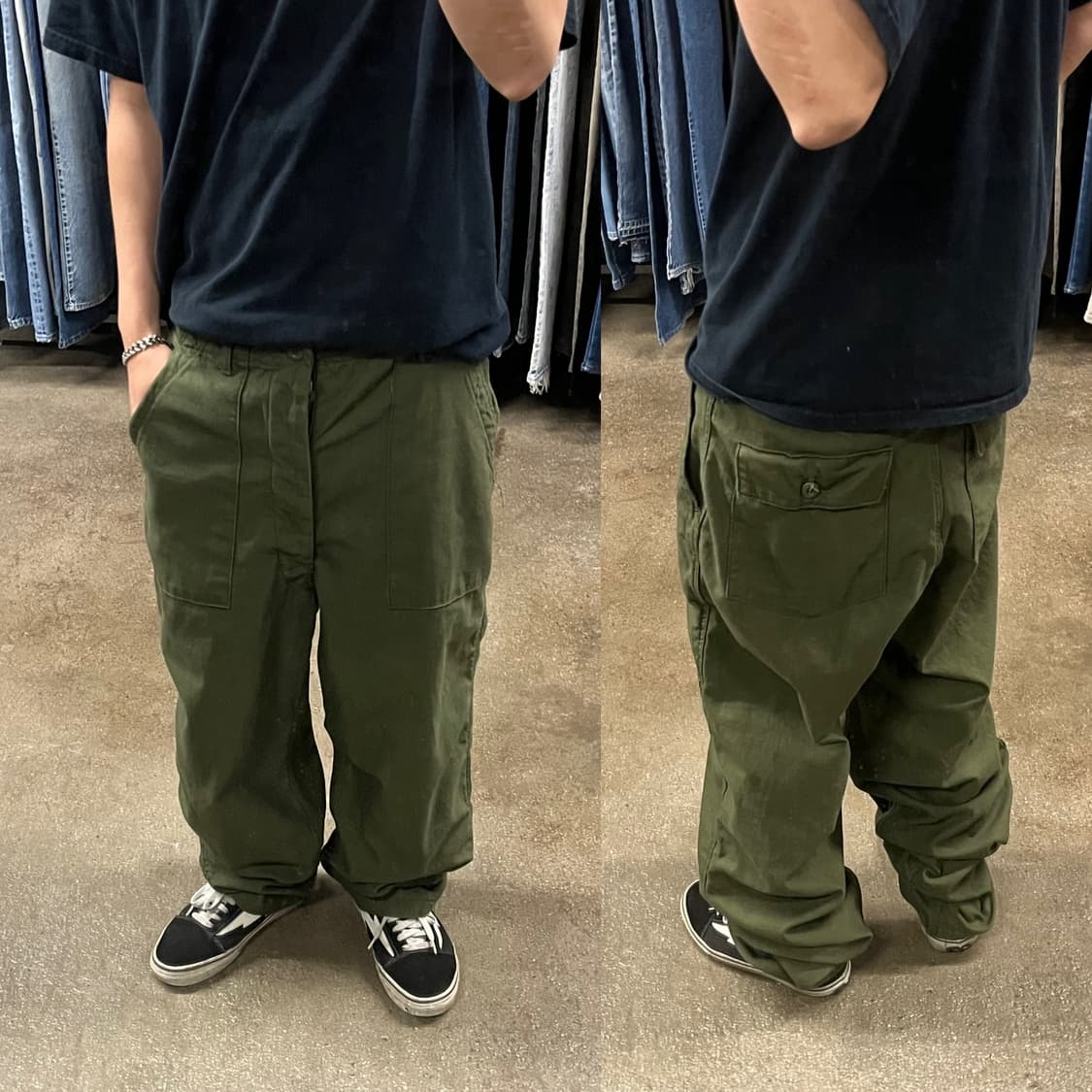 70s 오리지날 미군 OG-107 퍼티그 팬츠 (36“) 상품이미지6