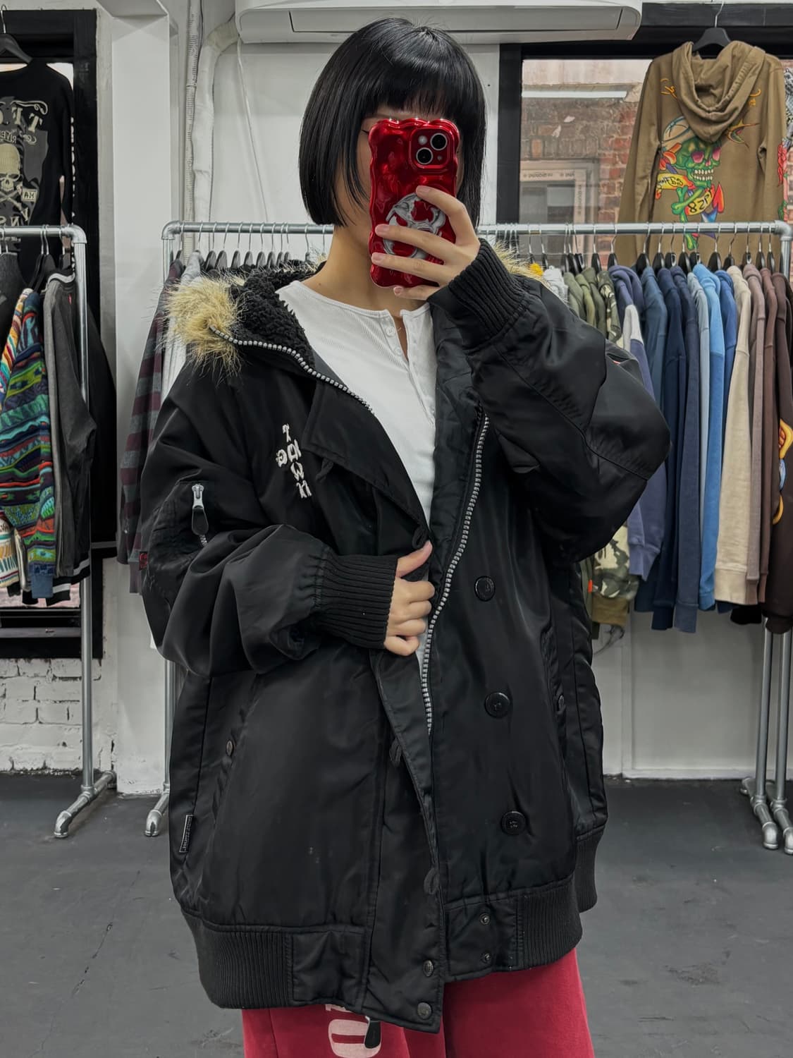 도그타운 오리엔탈 N2B 퍼 후드 자켓 상품이미지3