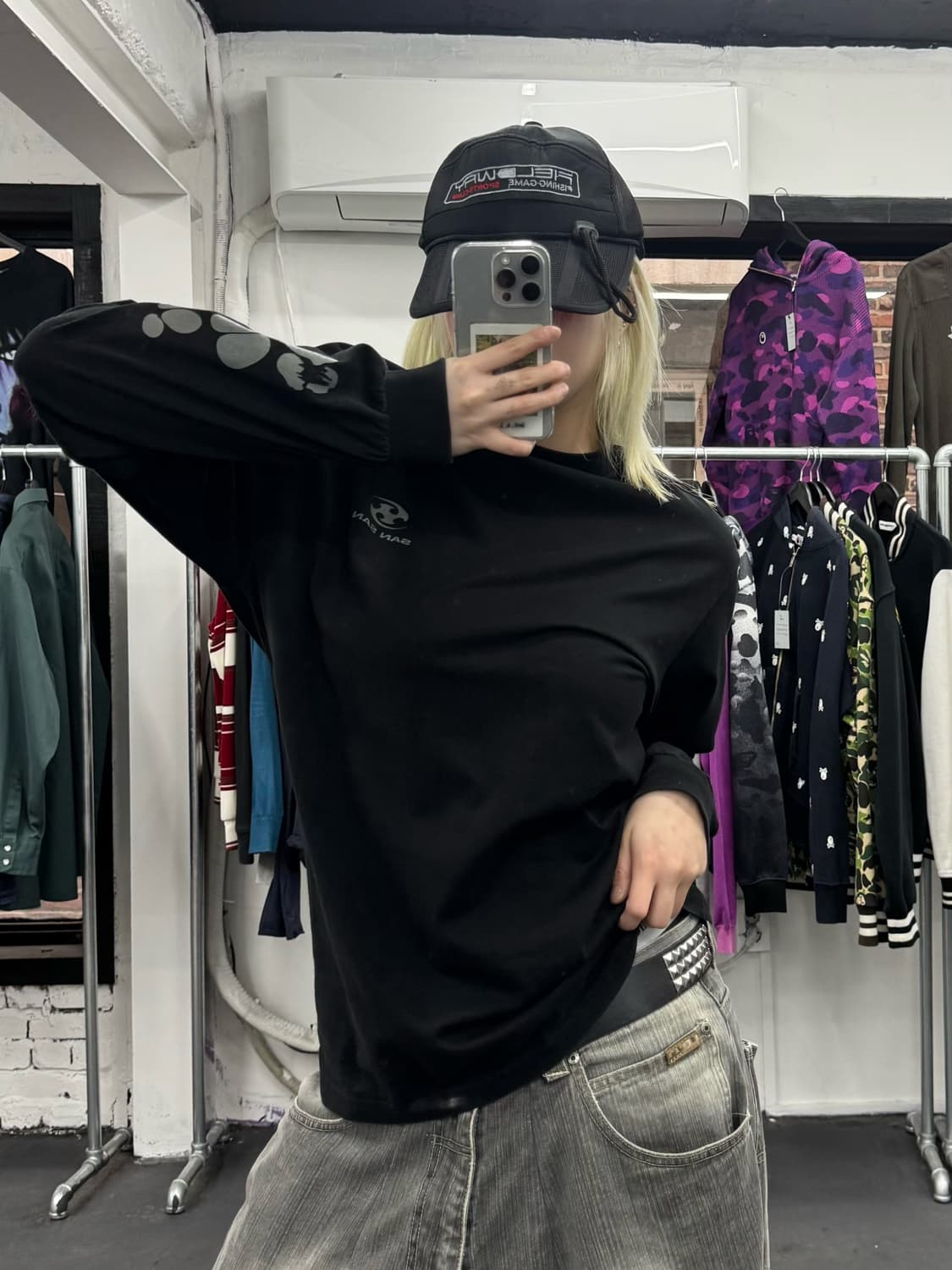 산산기어 사이드 로고 롱슬리브 상품이미지1