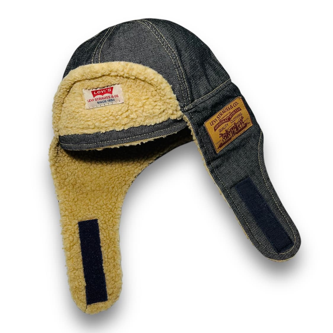 리바이스 U.S.A 데님 쉐르파 빈티지 트루퍼 햇 상품이미지3