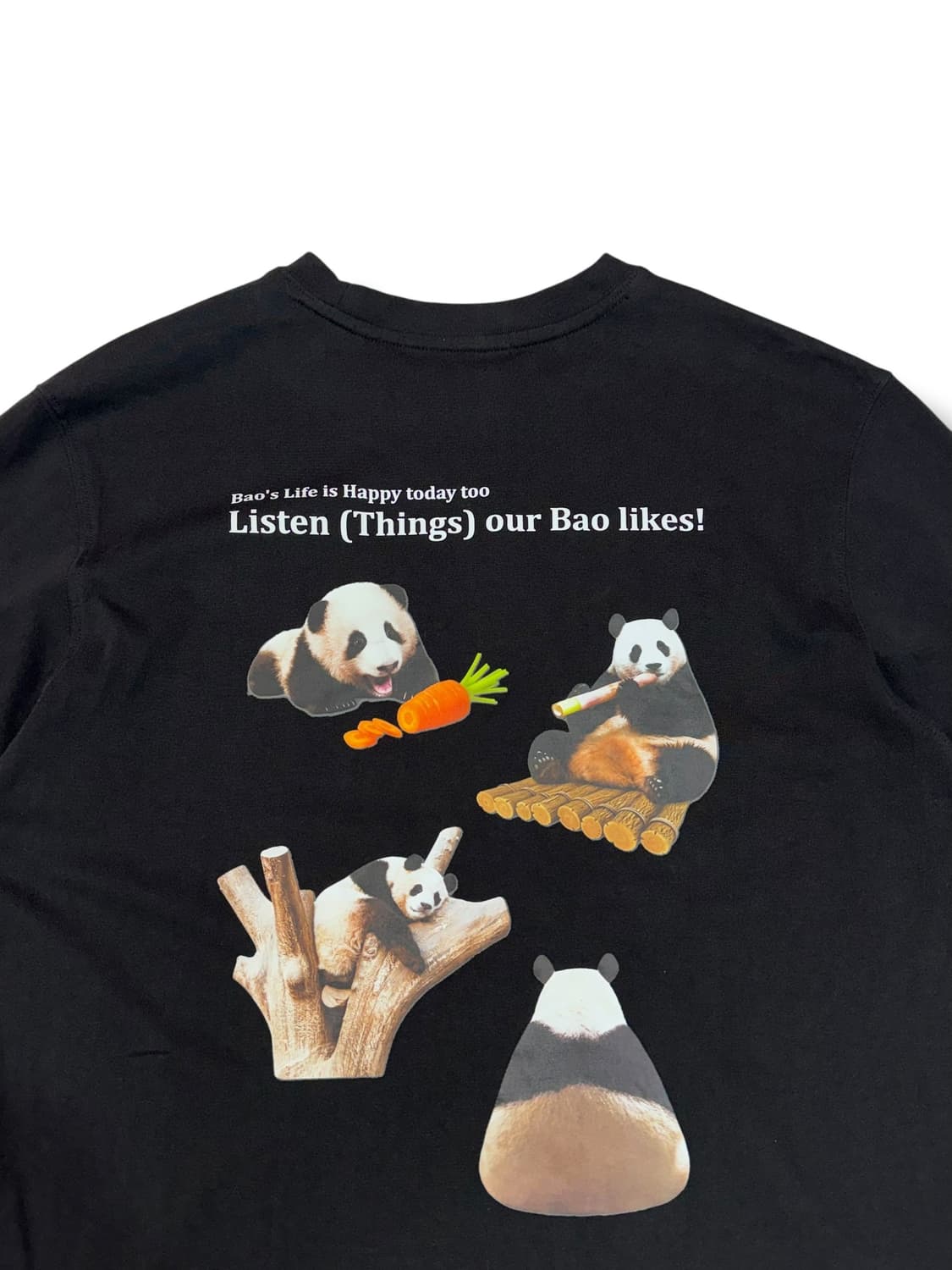 푸바오 패밀리 프린팅 티셔츠 (S)  상품이미지2