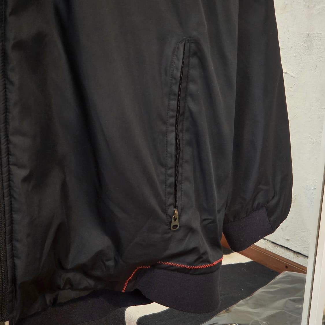 NIKE 블랙 누빔 후드 바람막이 점퍼 상품이미지3