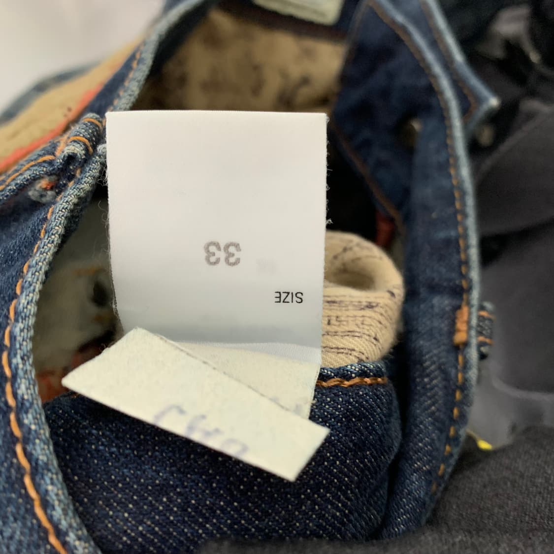 에드윈 스트릿 핑크 패치 빈티지 워싱 데님 팬츠 중청바지 35인치 상품이미지8