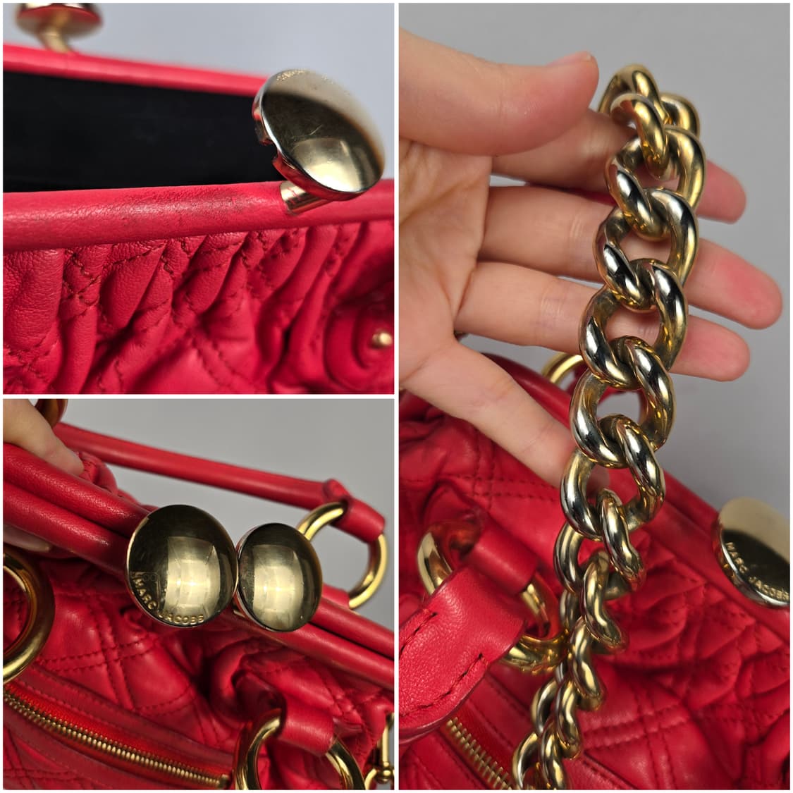 마크제이콥스 스탐백 미듐 퀼팅 체인 숄더백 가방 정품 마크 제이콥스 스탐 상품이미지8