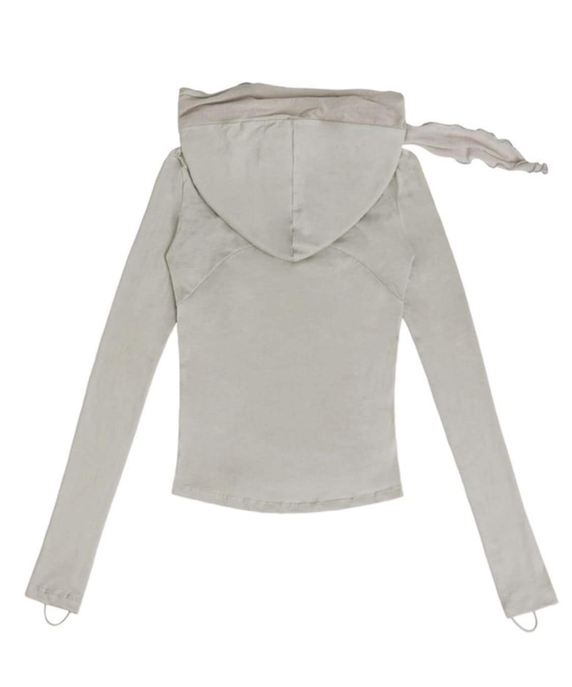 OJOS Muffler Hoodie Long Sleeve Beige 상품이미지3