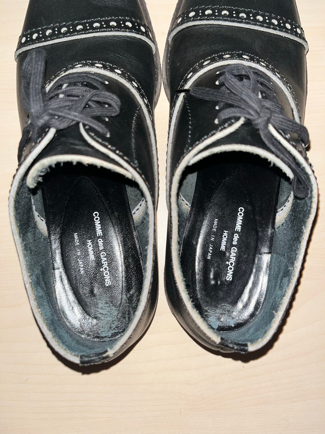 CDG Wood-sole Wingtip Loafer 상품이미지4