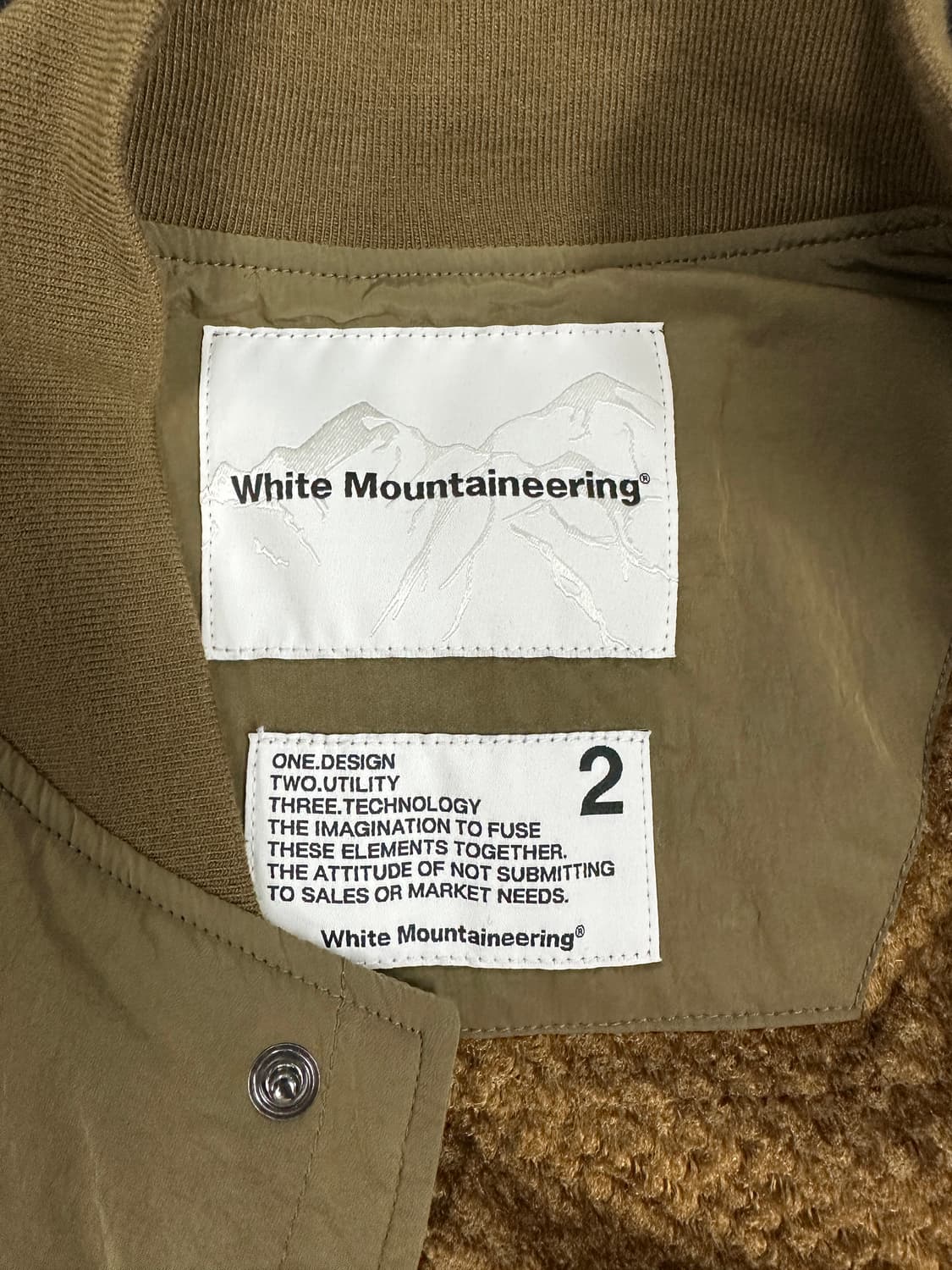 White Mountaineering(화이트 마운티어링) 퀼팅바시티자켓 상품이미지2