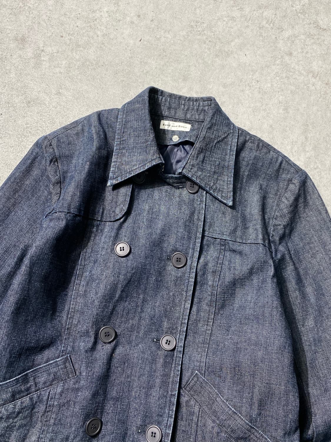 [M] Feel and Ease 재패니즈 빈티지 더블 데님자켓 상품이미지2