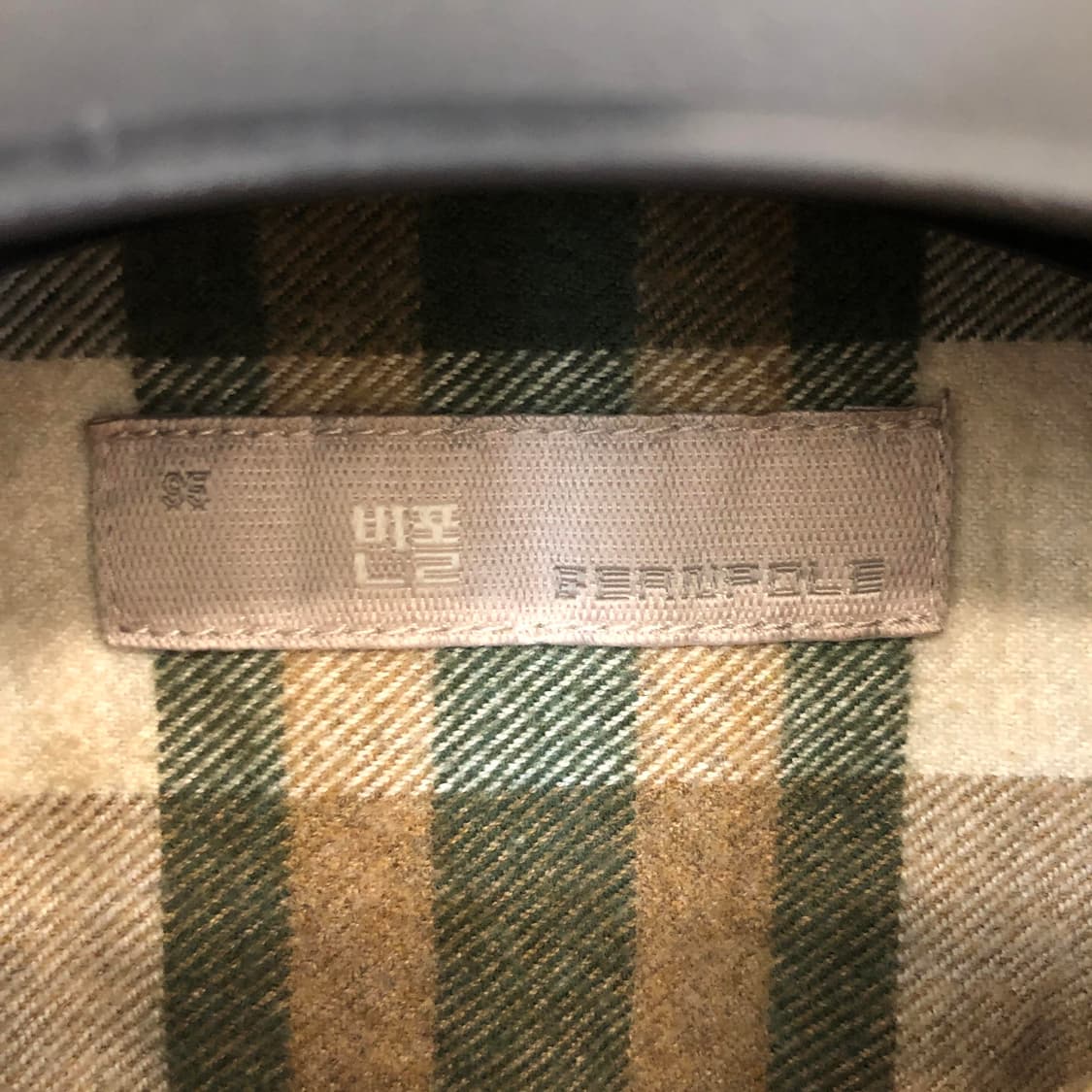 빈폴 자수로고 플란넬셔츠 95 사이즈 상품이미지5