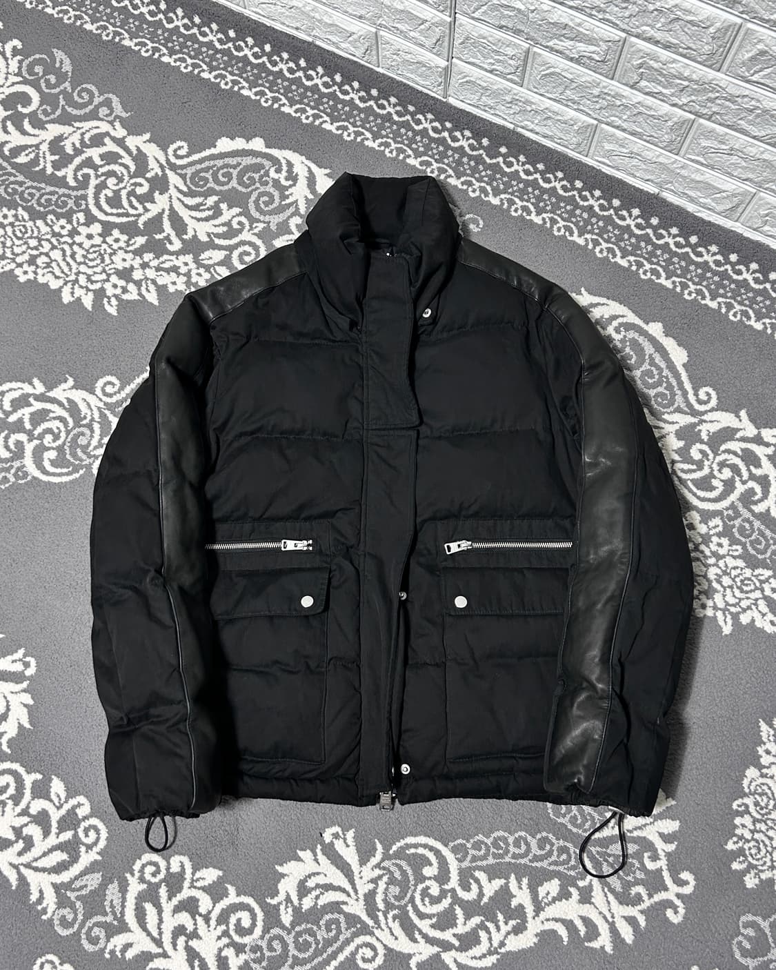 올세인츠 레더 판넬 패디드 자켓 상품이미지5