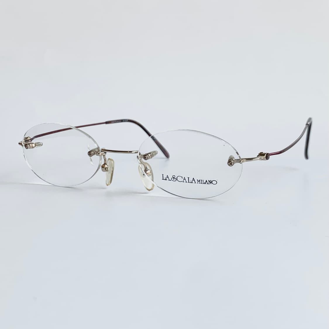 [픽키-726] 데드스탁 무테 라운드 템플 포인트 경량 빈티지안경 상품이미지2