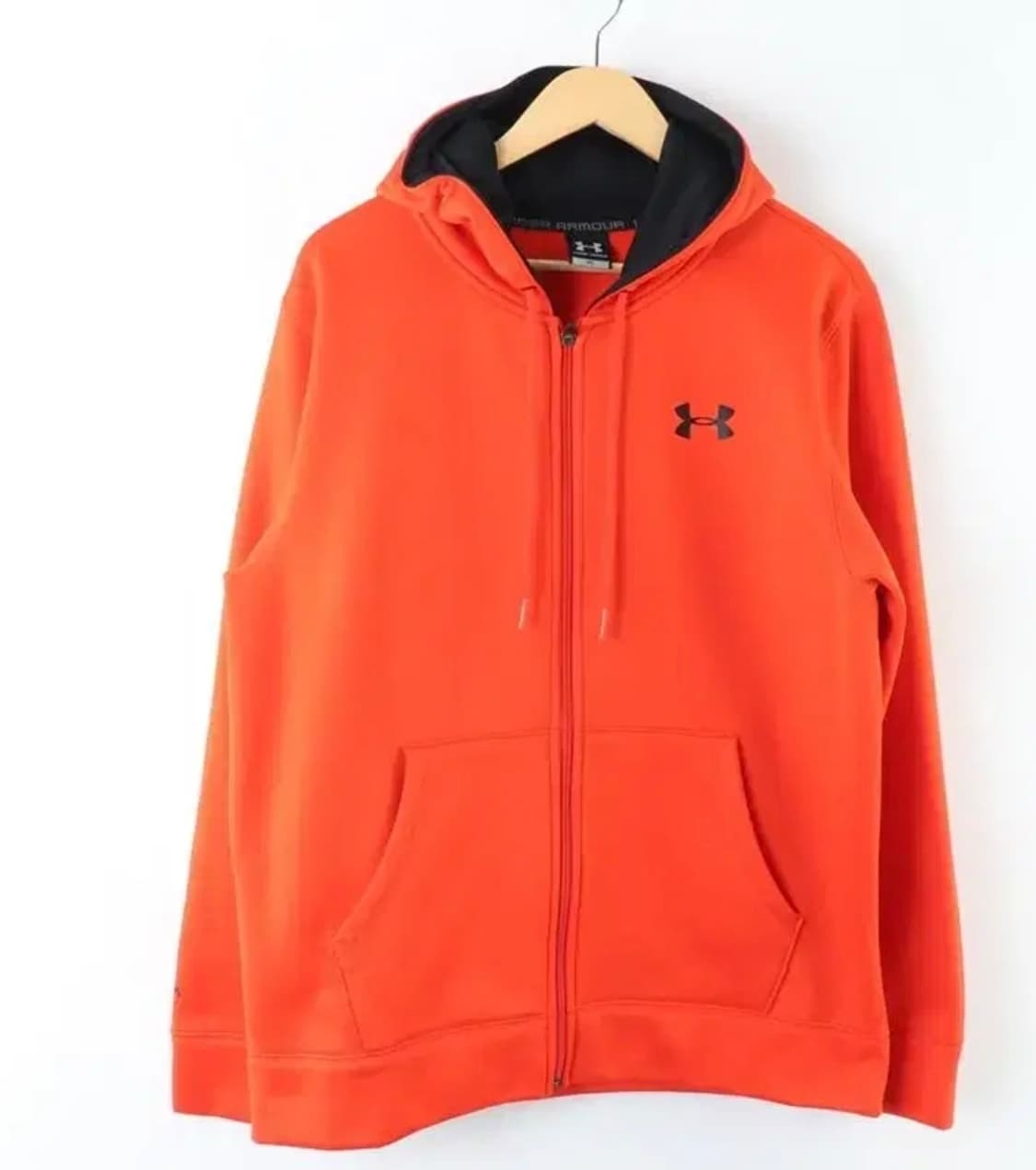 언더아머 오렌지색 후드 집업 상품이미지1