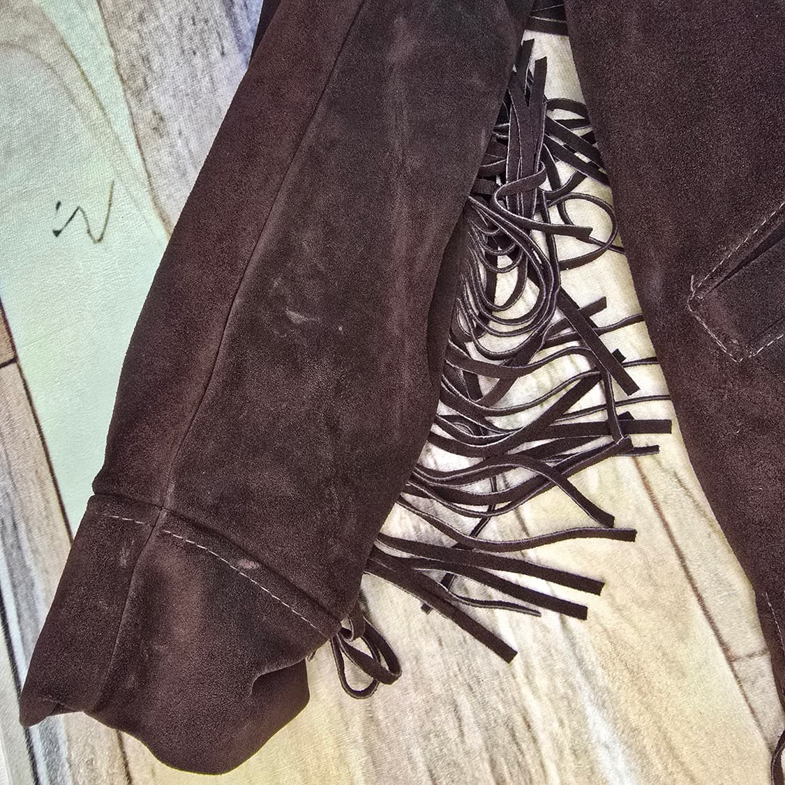 70s 빈티지 스웨이드 웨스턴 테슬자켓 프린지 상품이미지2