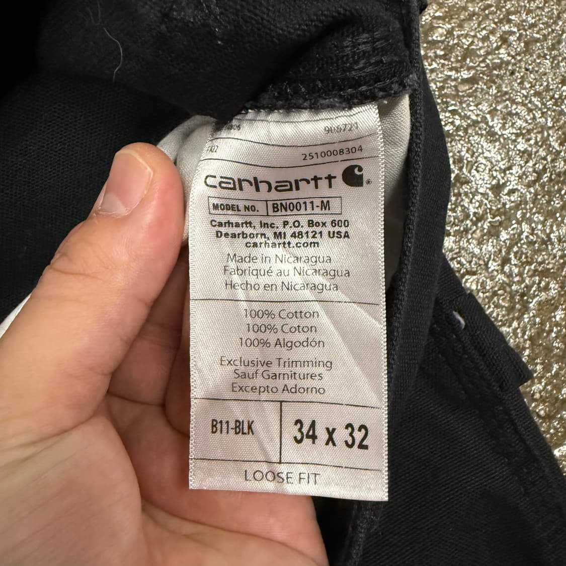 Carhartt B11 싱글니 카펜터 팬츠 (32“) 상품이미지6