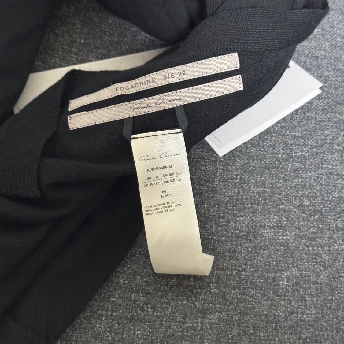 Rick Owens SS22 FOGACHINE Scarf 상품이미지5