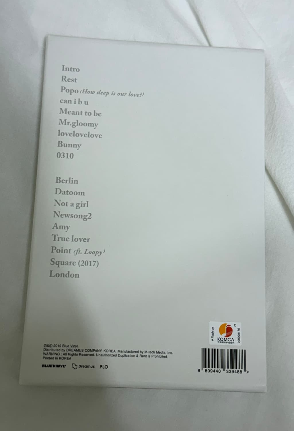 백예린 Every letter I sent you cd 앨범 상품이미지2