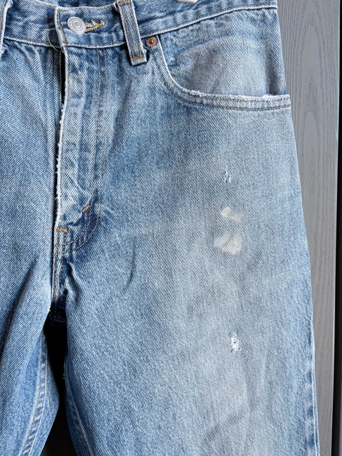 (33x32, 실측 32) 리바이스 517 USA 부츠컷 연청 상품이미지4