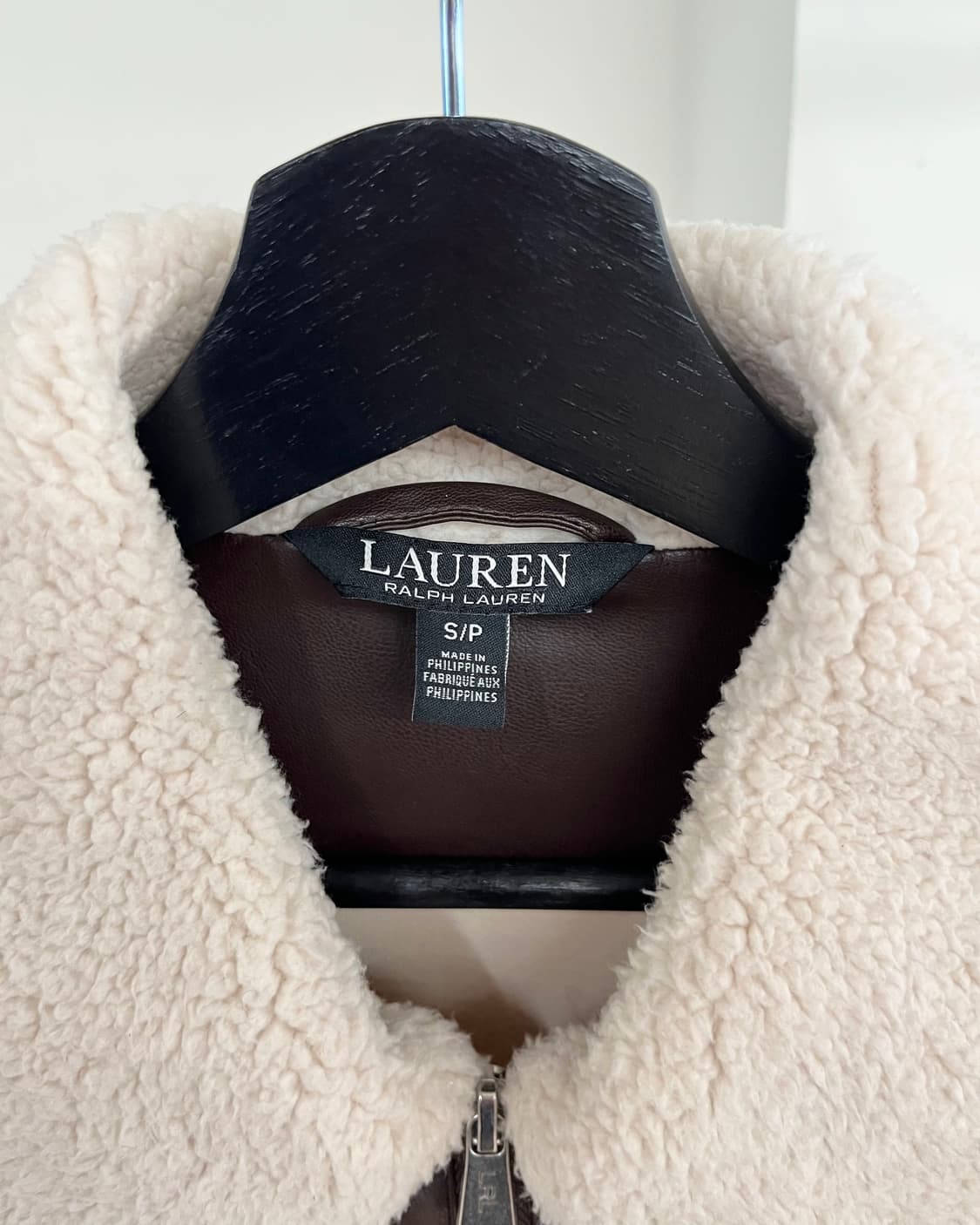 랄프로렌 블랙라벨 크림 폭스레더 플리스 코트 상품이미지7