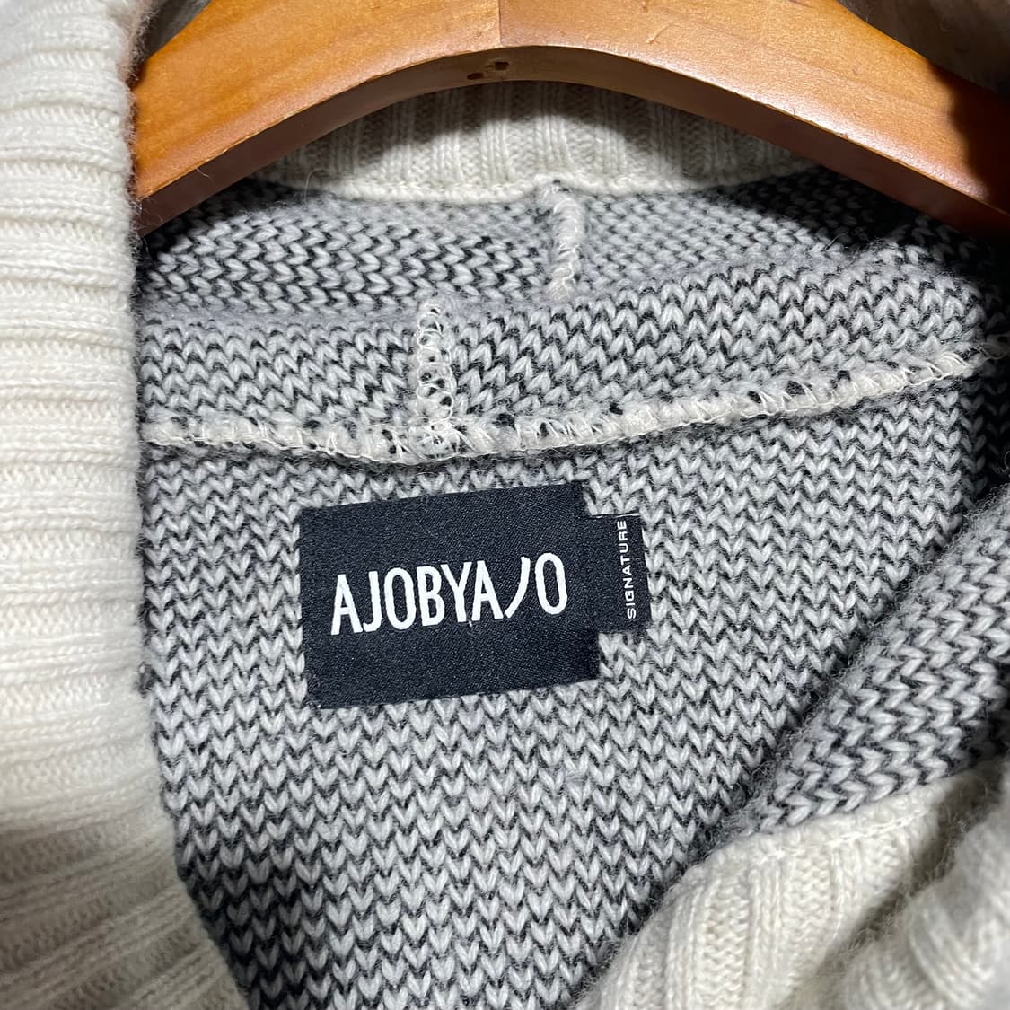 아조바이아조 빅사이즈 후드 니트 상품이미지5