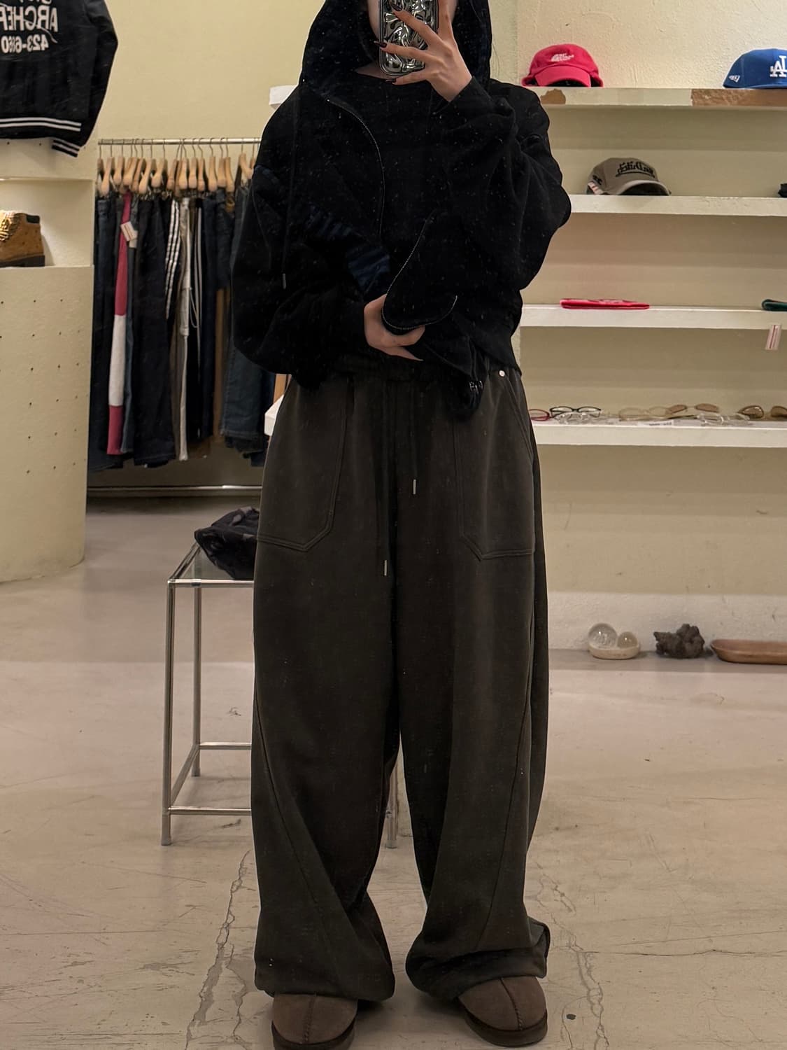 블랙업 코이치 와이드 투웨이 밴딩팬츠 U1475 상품이미지1