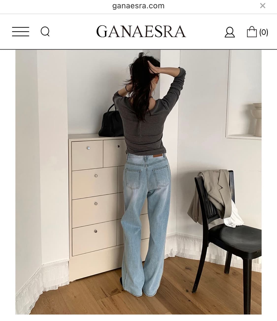 가내스라 오디네르 디핀연청데님(S,long) 상품이미지3