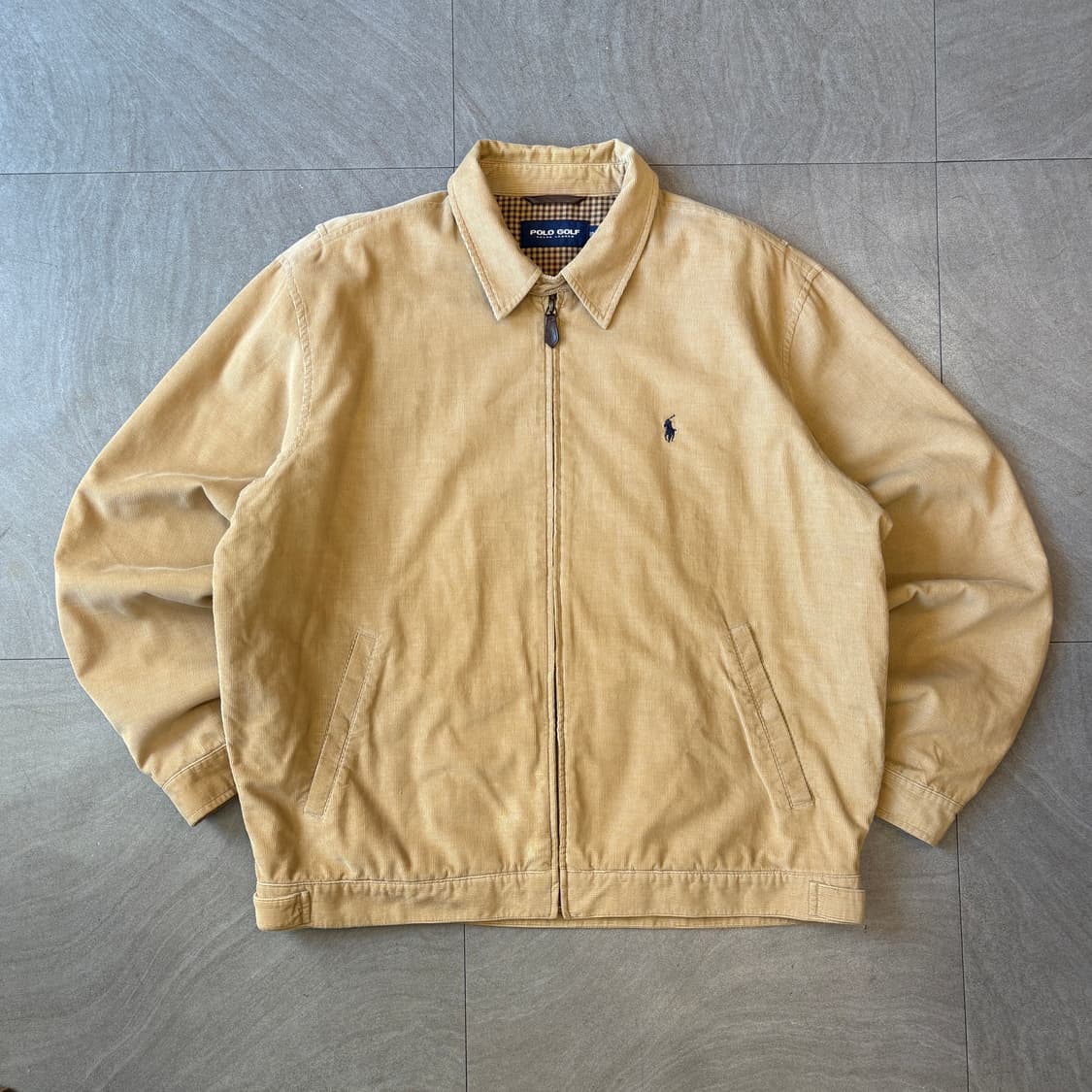 폴로 골드 베이지 코듀로이 스윙톱 자켓 상품이미지1