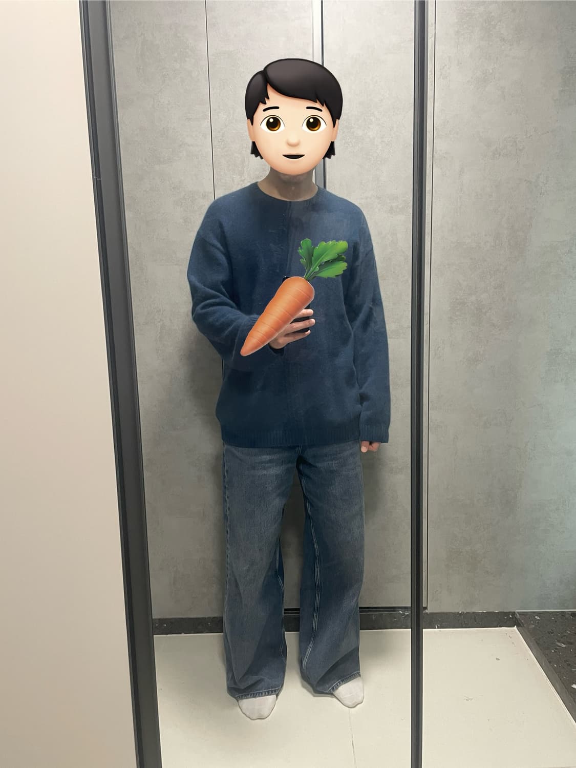 HAUT 블루색상 니트 L 상품이미지4