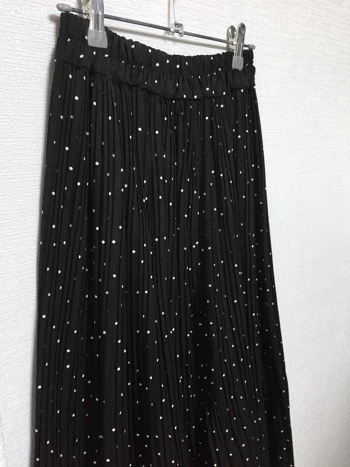 Japanese vintage dot pleats skirt 상품이미지5